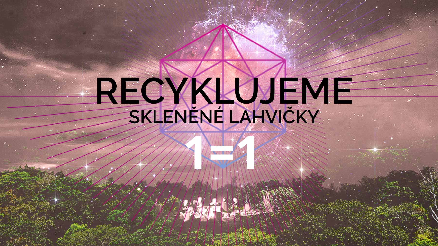 1=1 Aneb recyklujeme skleněné lahvičky od Rapé