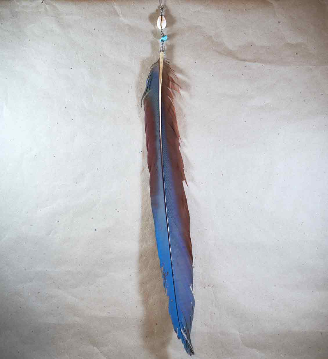 Peříčková naušnice Guacamayo